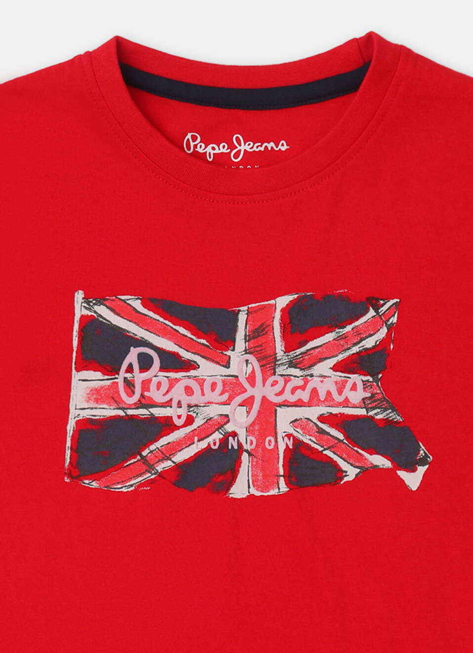 Boys Red Graphic Print Short Sleeve T-shirt, , large image number 2