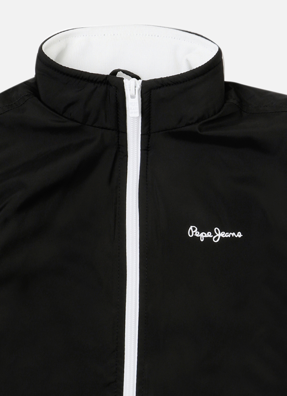 Boys Black Full Sleeve Lightweight Jacket, , large image number 2