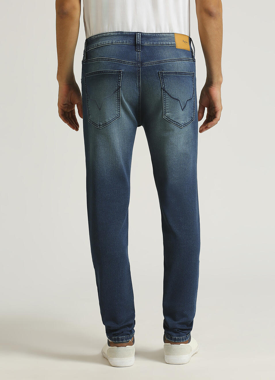 Chinox Dark Blue Mid Rise Skinny Fit Jeans, , large image number 3