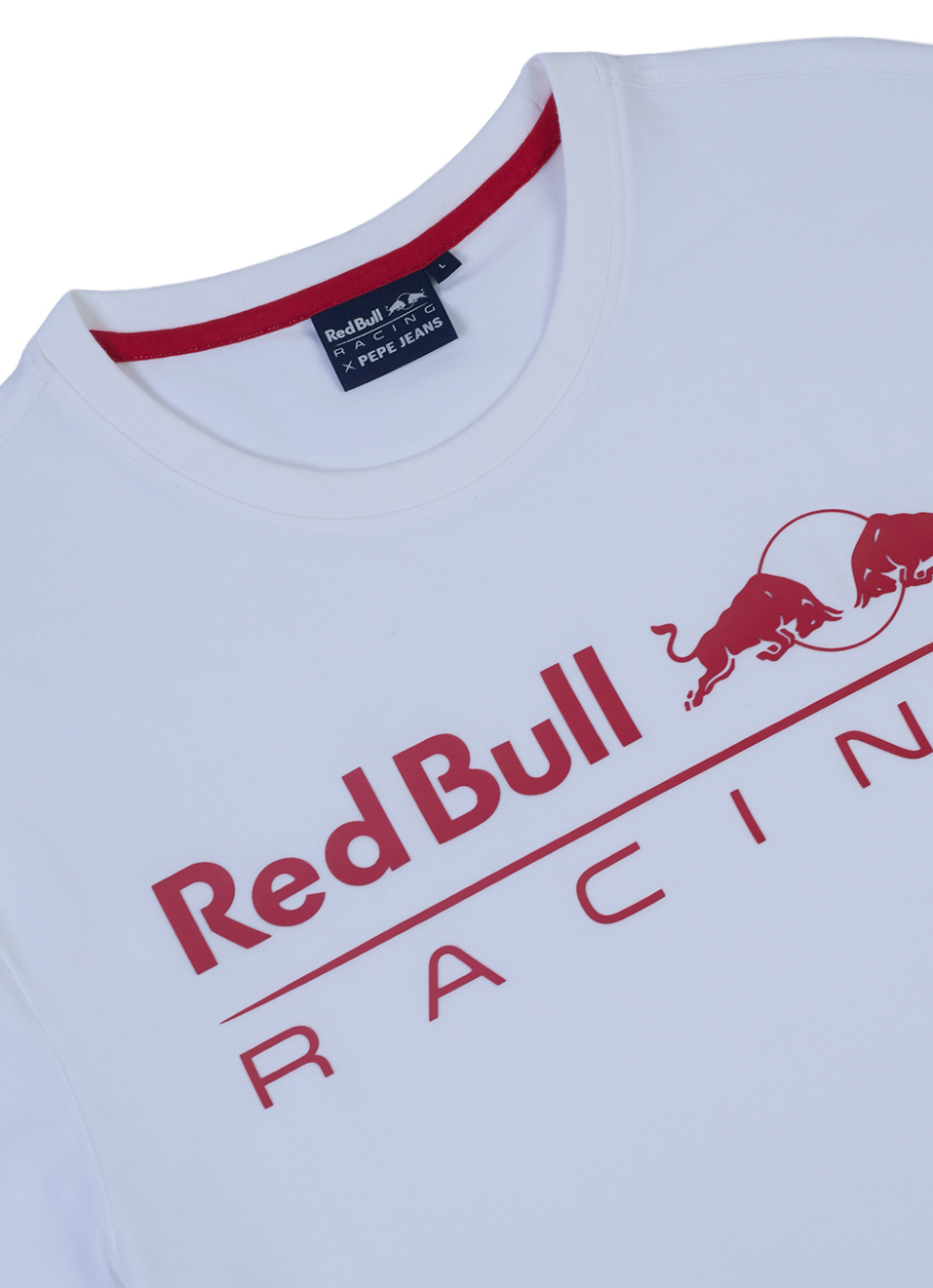 Men White Placement Print Crew Neck T-shirt, , large image number 2