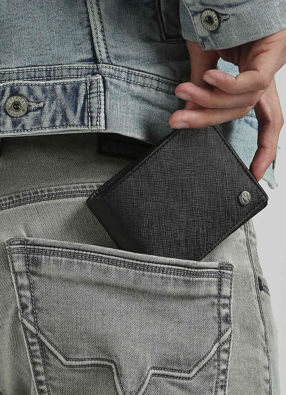 Black Printed Wallet, , large image number 3