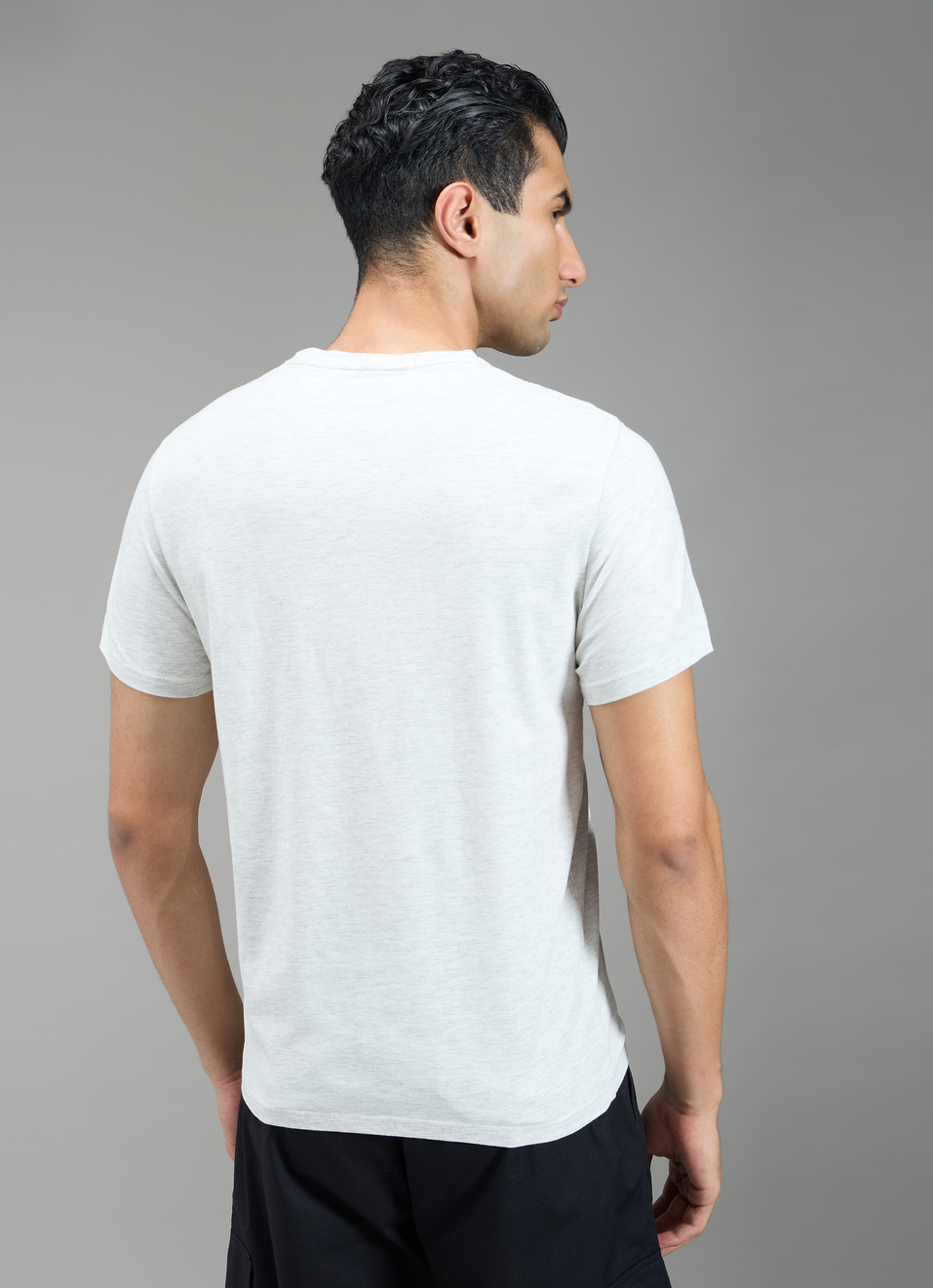 Men Off White Typographic Print Slim Fit T-shirt, , large image number 2