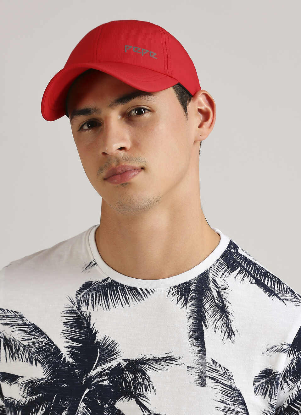 Red Printed Sports Cap, , large image number 2