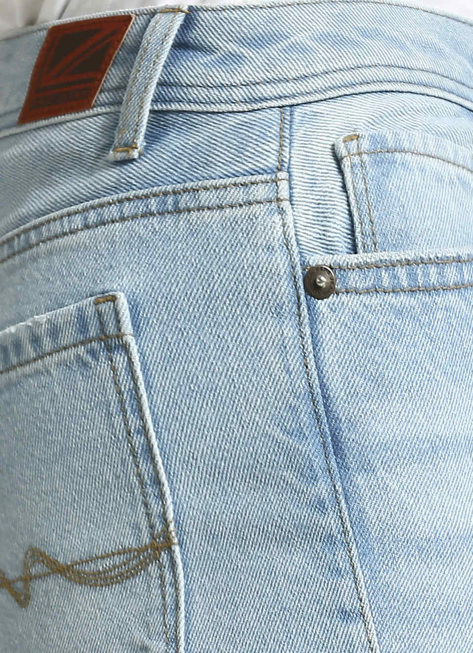 Mary Light Blue High Waist Straight Fit Jeans, , large image number 4