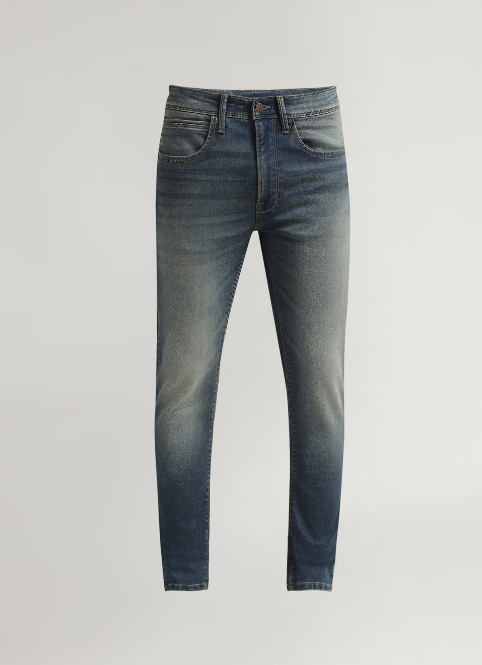 Chinox Mid Rise Skinny Fit Knitted Gymindigo Jeans, , large image number 6