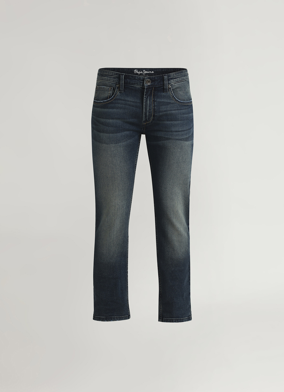 Vapour Dark Blue Mid Rise Slim Fit Jeans, , large image number 6