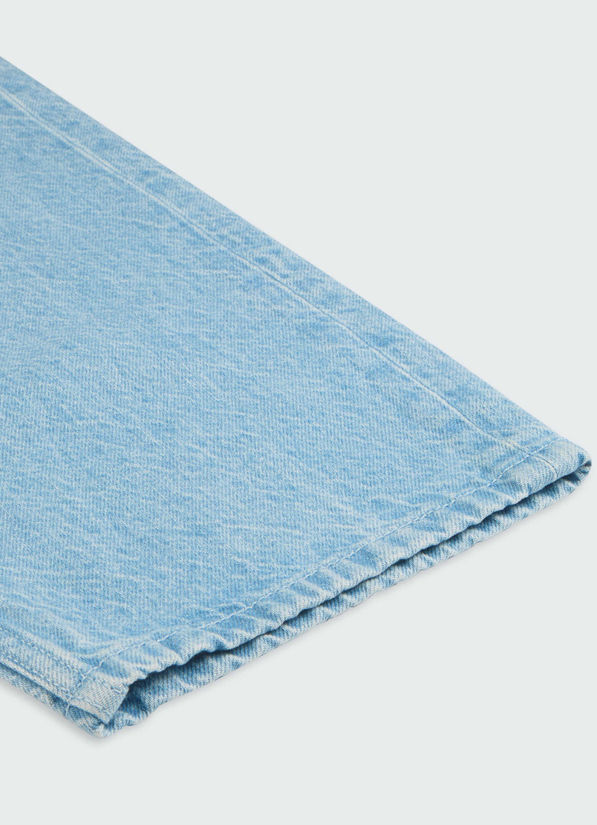 Men Blue Mid Rise Tapered Jeans, , large image number 8