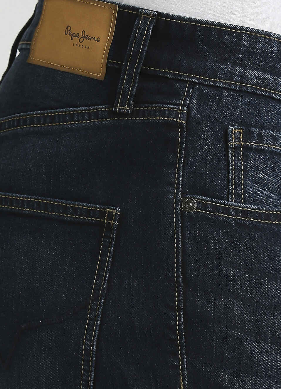Vapour Dark Blue Mid Rise Slim Fit Jeans, , large image number 4