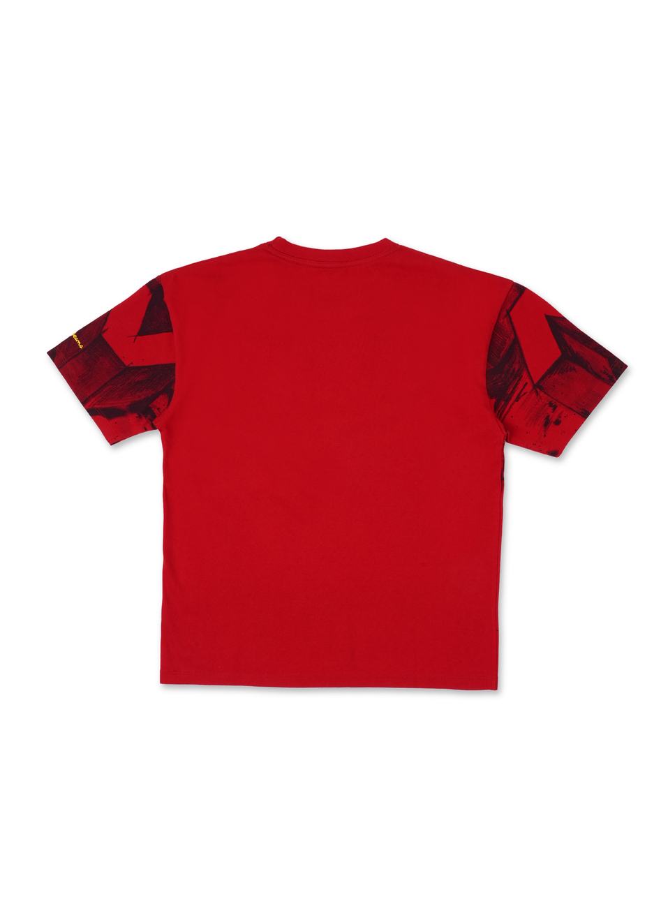 Boys Classic Red Chalkboard Inspired Print Short Sleeve T-shirt, , large image number 1