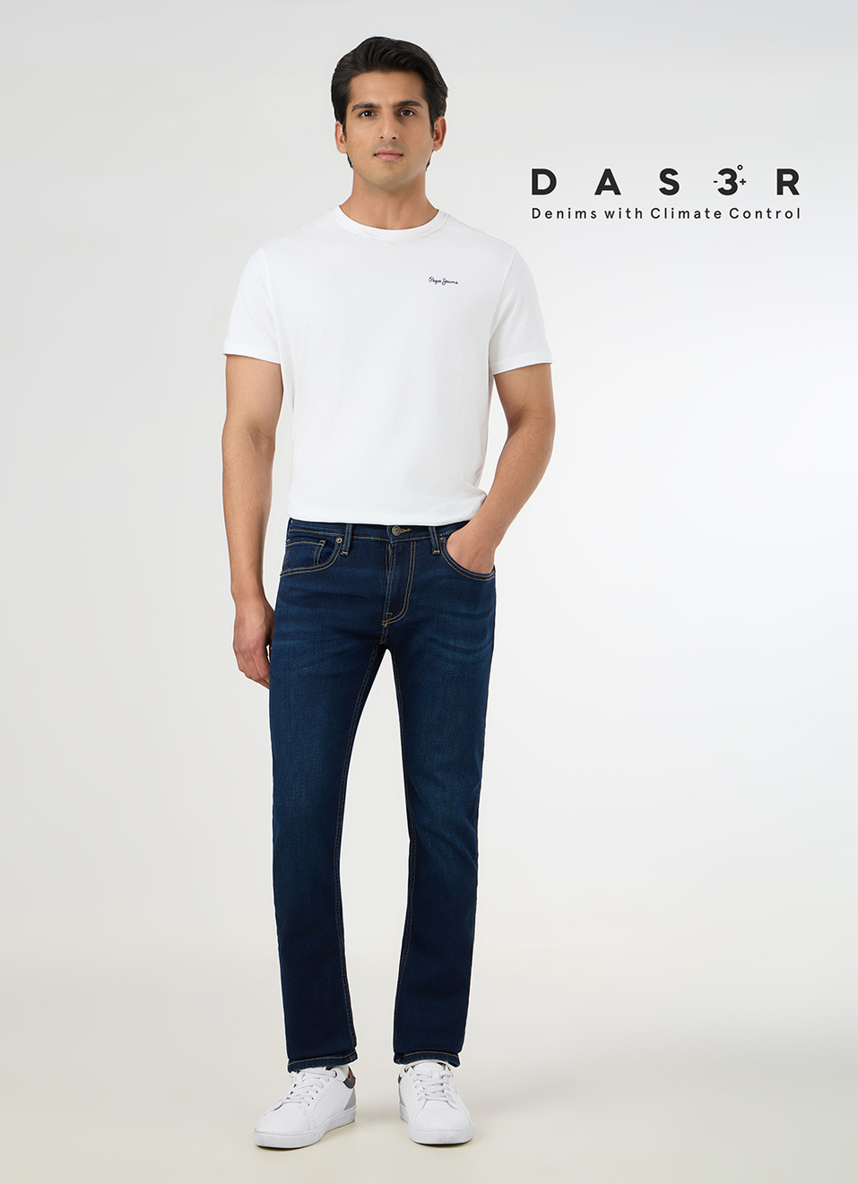 Men Blue Slim Fit Mid Rise Stretchable Jeans, , large image number 1