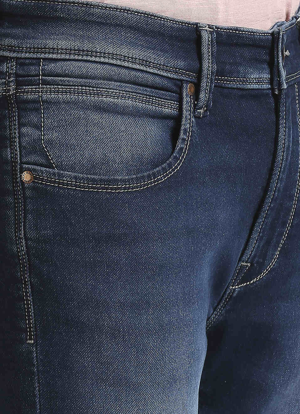 Chinox Blue Mid Waist Gymindigo Jeans, , large image number 4