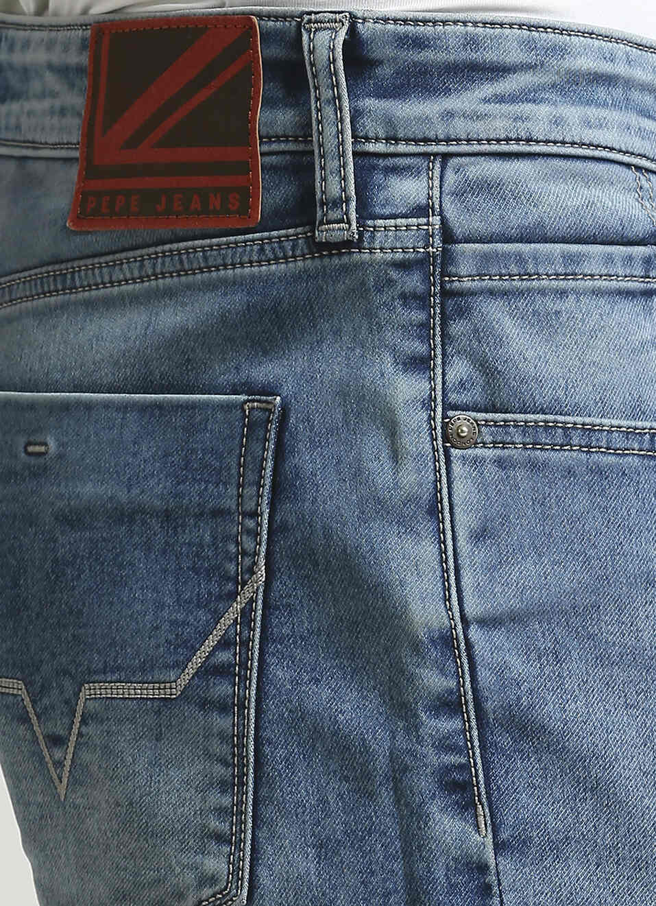 Chinox Blue Mid Rise Slim Fit Shorts, , large image number 4