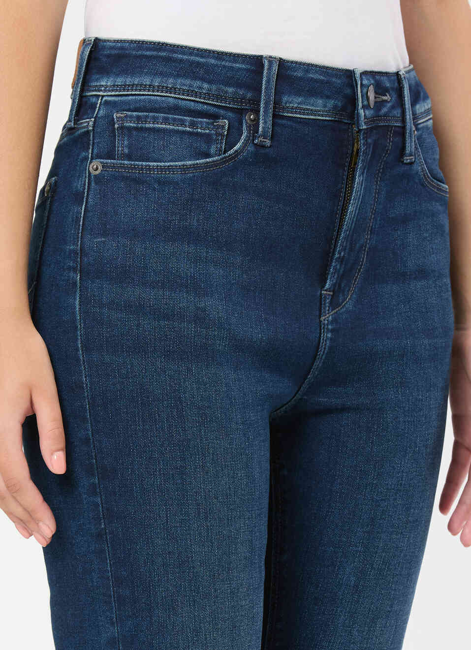Women Blue Straight Fit High Rise Stretchable Jeans, , large image number 4