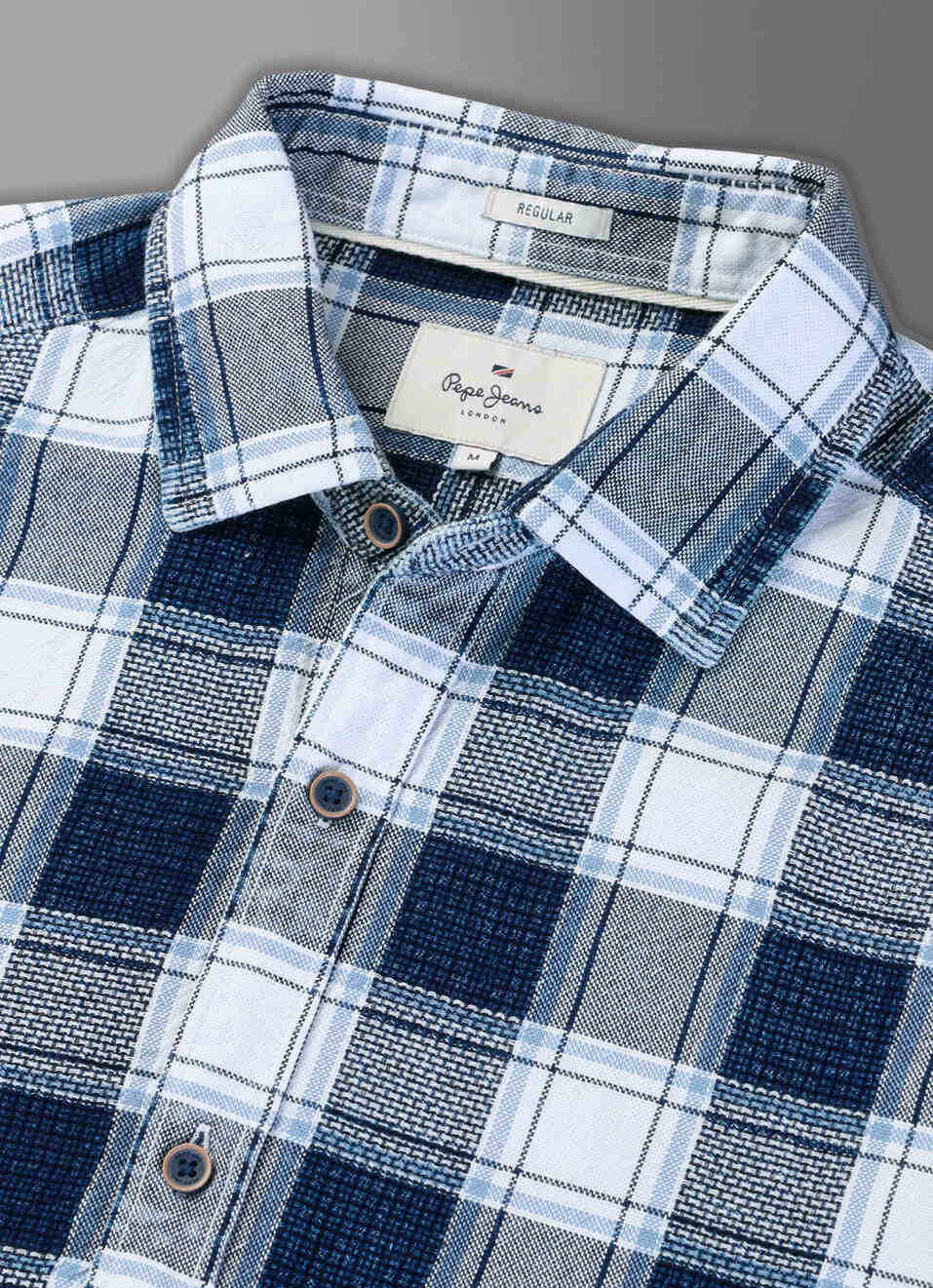 Men Navy Checked Shirt, , large image number 3