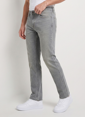 Men Blue Straight Fit Mid Rise Stretchable Jeans