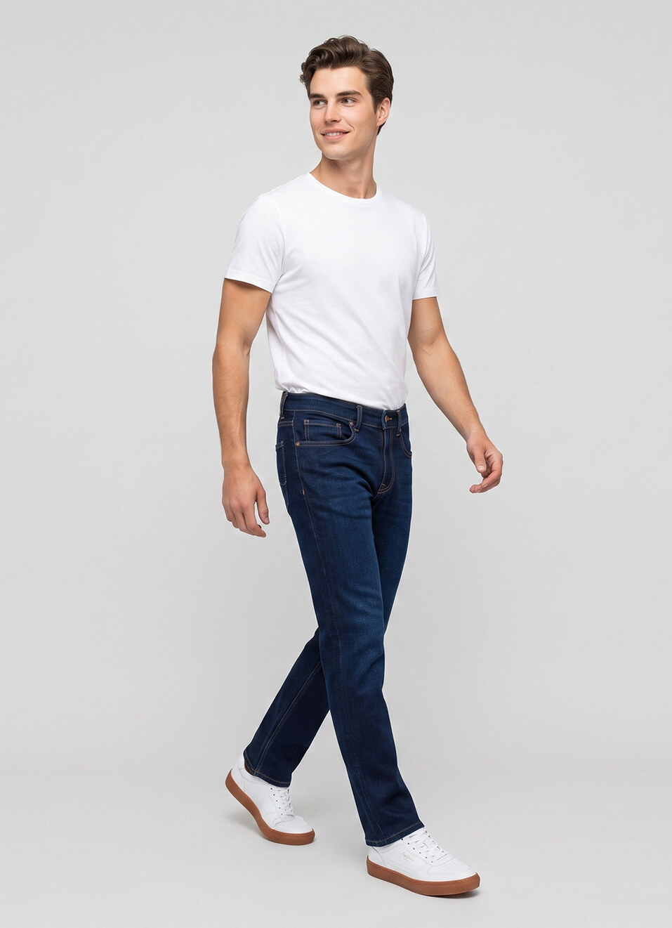 Men Bootcut Mid Rise Stretchable Jeans, , large image number 7