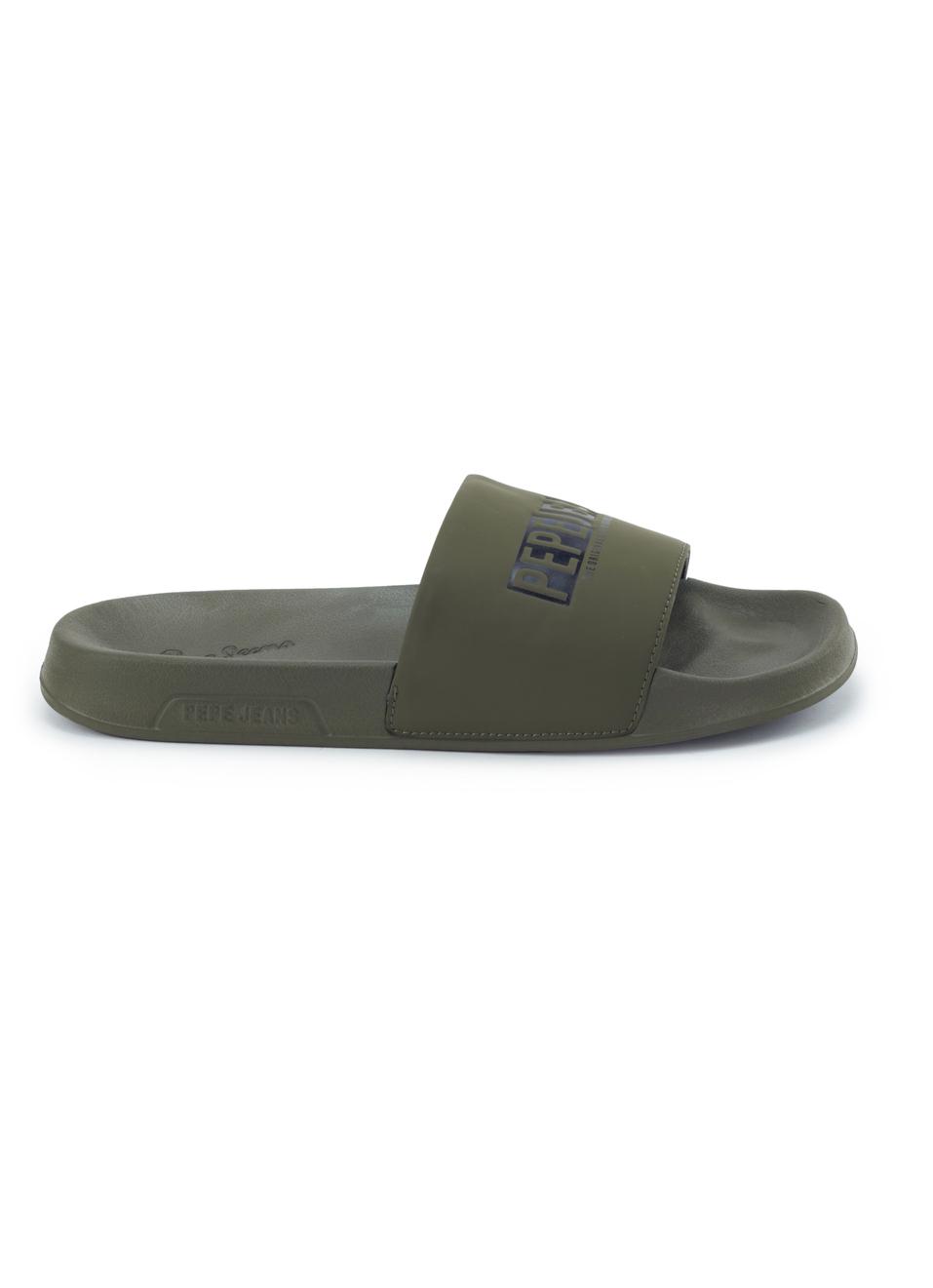Green Logo Printed Anti-skid Beach Slides, , large image number 5