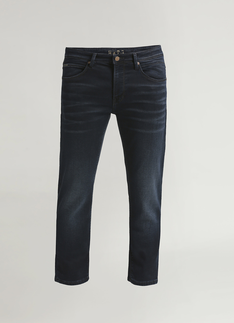 Vapour Dark Blue Mid Rise Slim Fit Jeans, , large image number 6