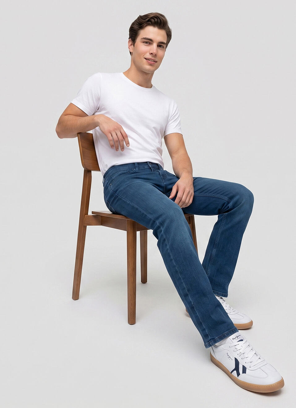 Men Bootcut Mid Rise Stretchable Jeans, , large image number 1