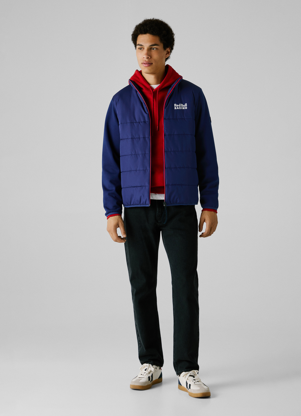 Red Bull Racing X Pepe Jeans Blue Hybrid Padded Jacket, , large image number 7