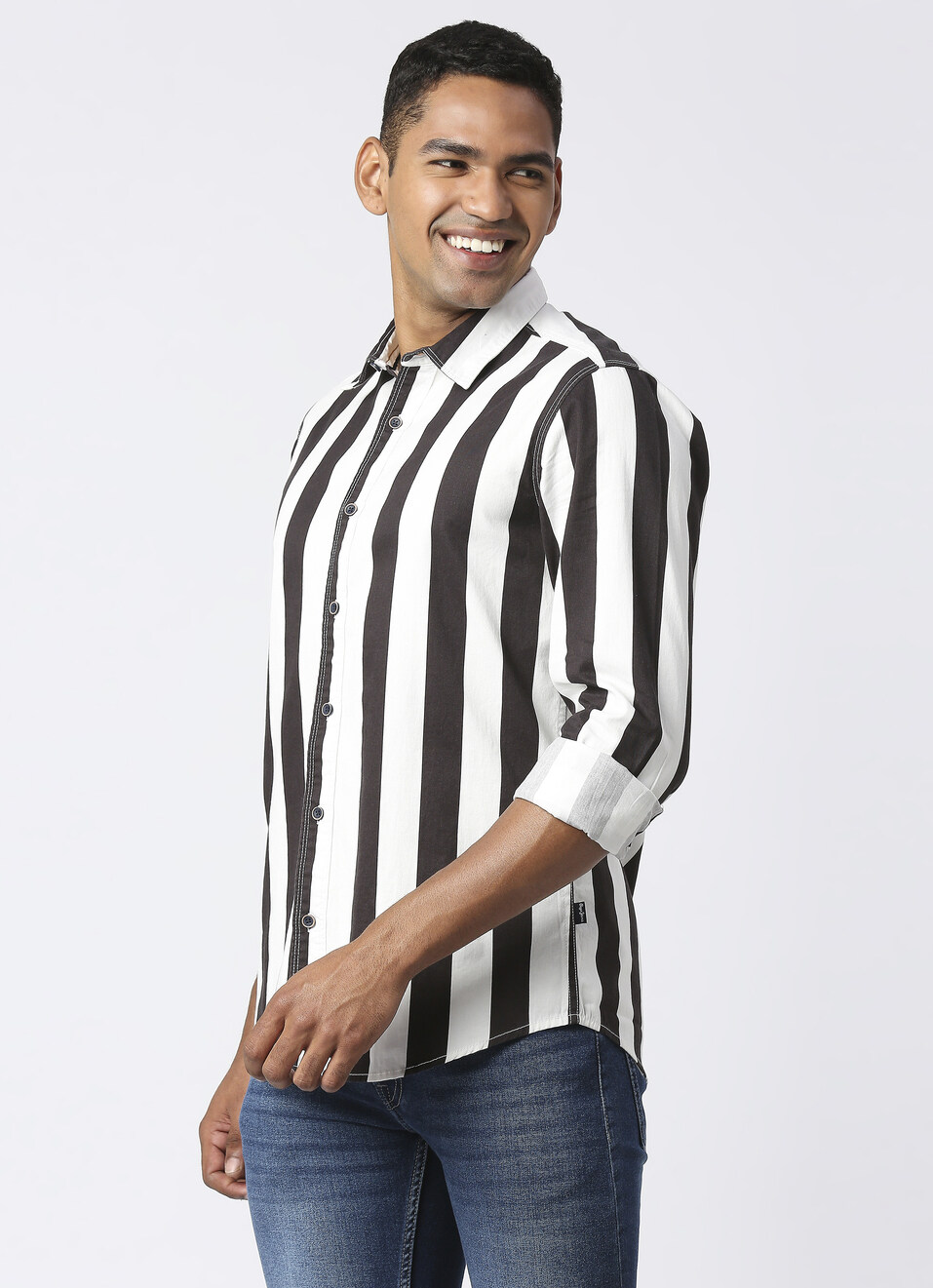 Squad Ls Printed Stripes, , large image number 3
