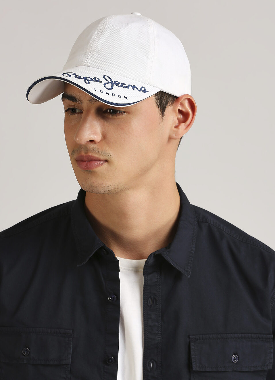 White Printed Sports Cap, , large image number 2