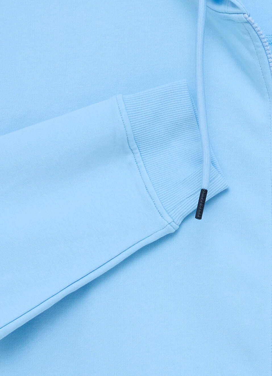 Men Blue Solid Full Sleeve Hoodie, , large image number 7