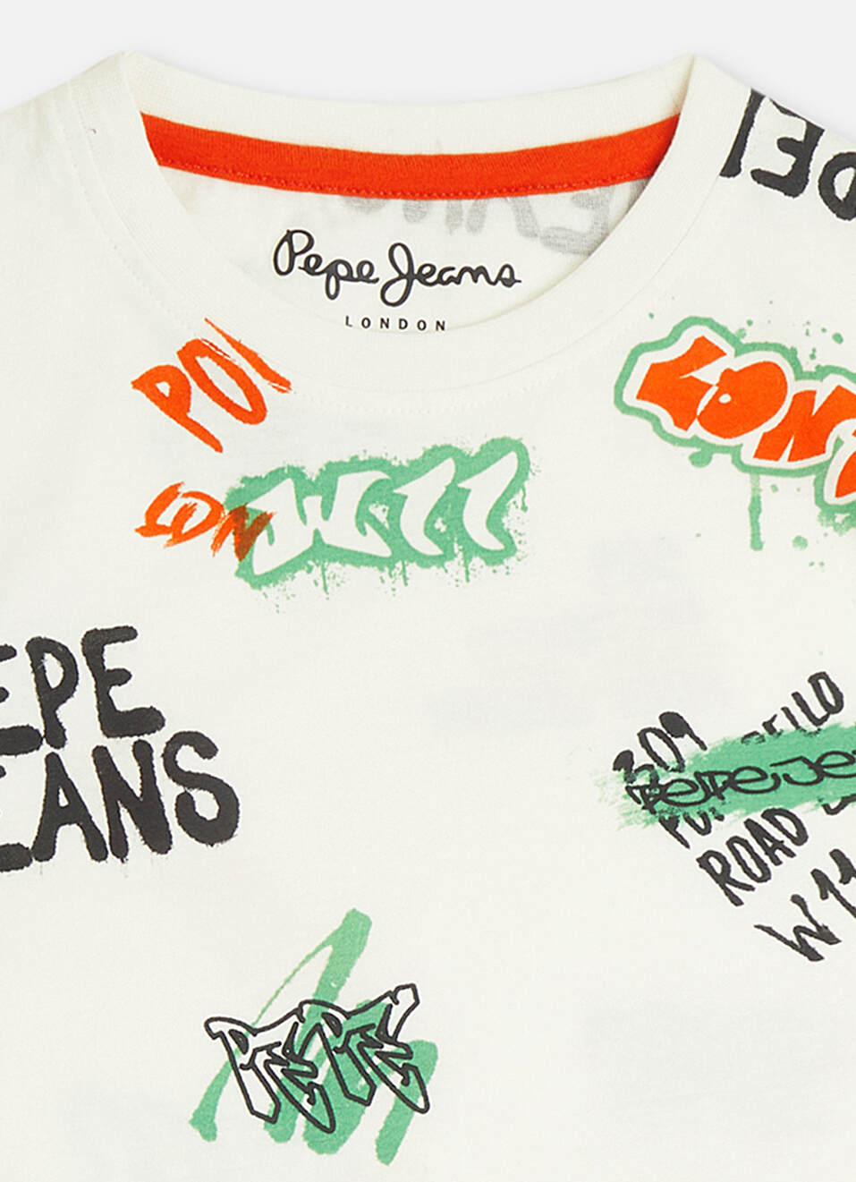 Boys White Typographic Print Short Sleeve T-shirt, , large image number 2