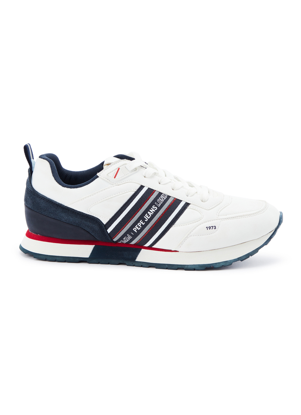 White 3d Logo Anti-skid Running Sneakers, , large image number 5