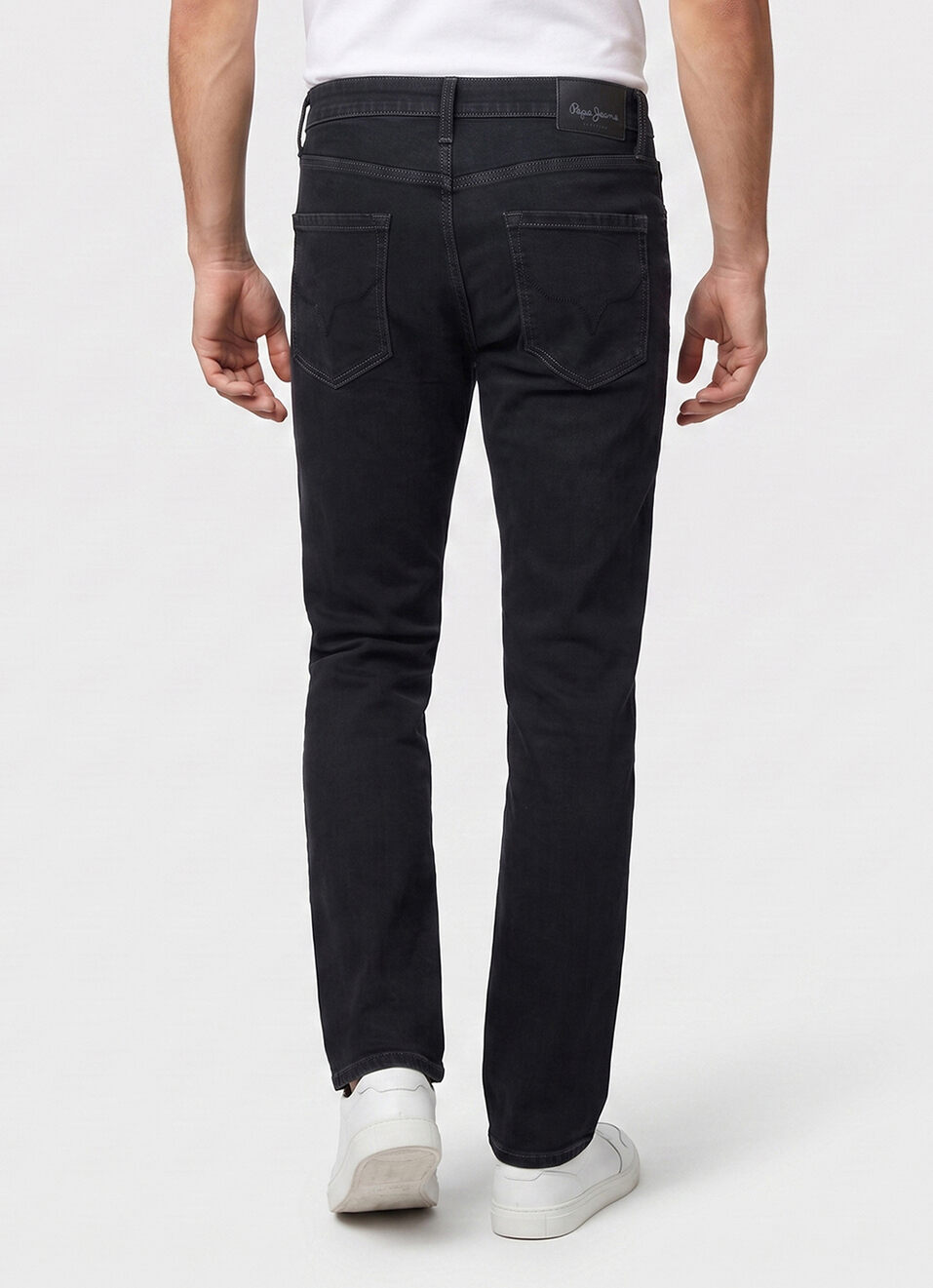 Men Black Stretchable Jeans, , large image number 3