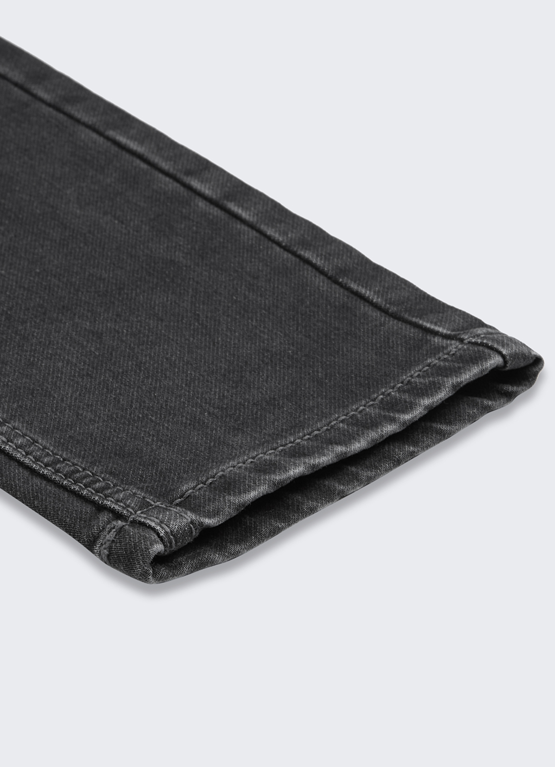 Men Black Slim Fit Stretchable Jeans, , large image number 8