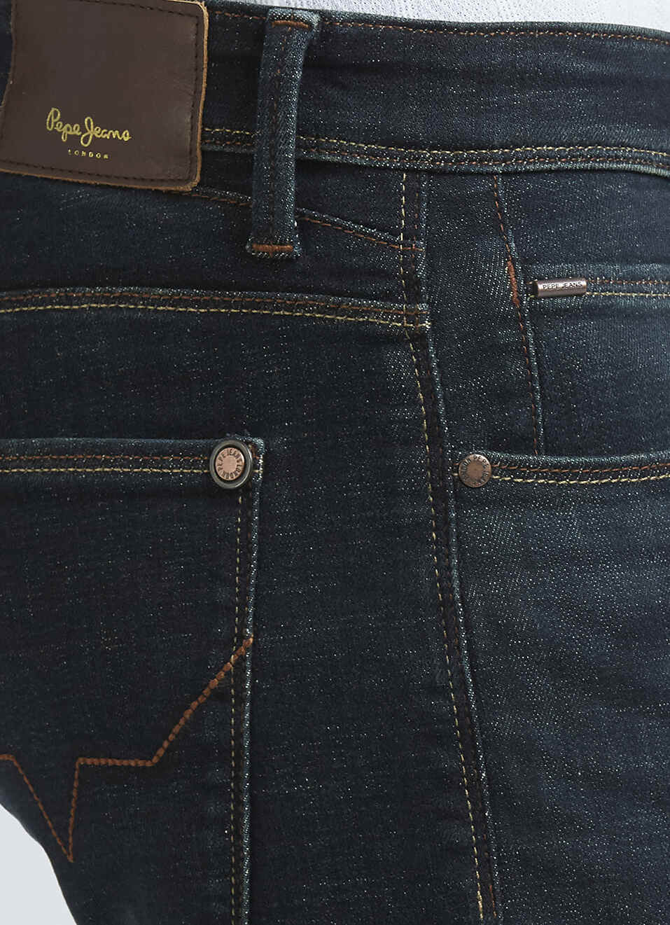 Vapour Blue Mid Rise Slim Powerflex Jeans, , large image number 4