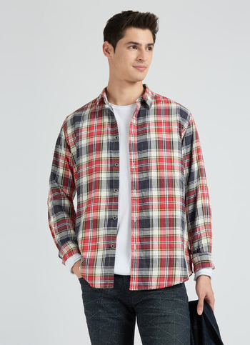 Red Check Full Sleeve Shirt