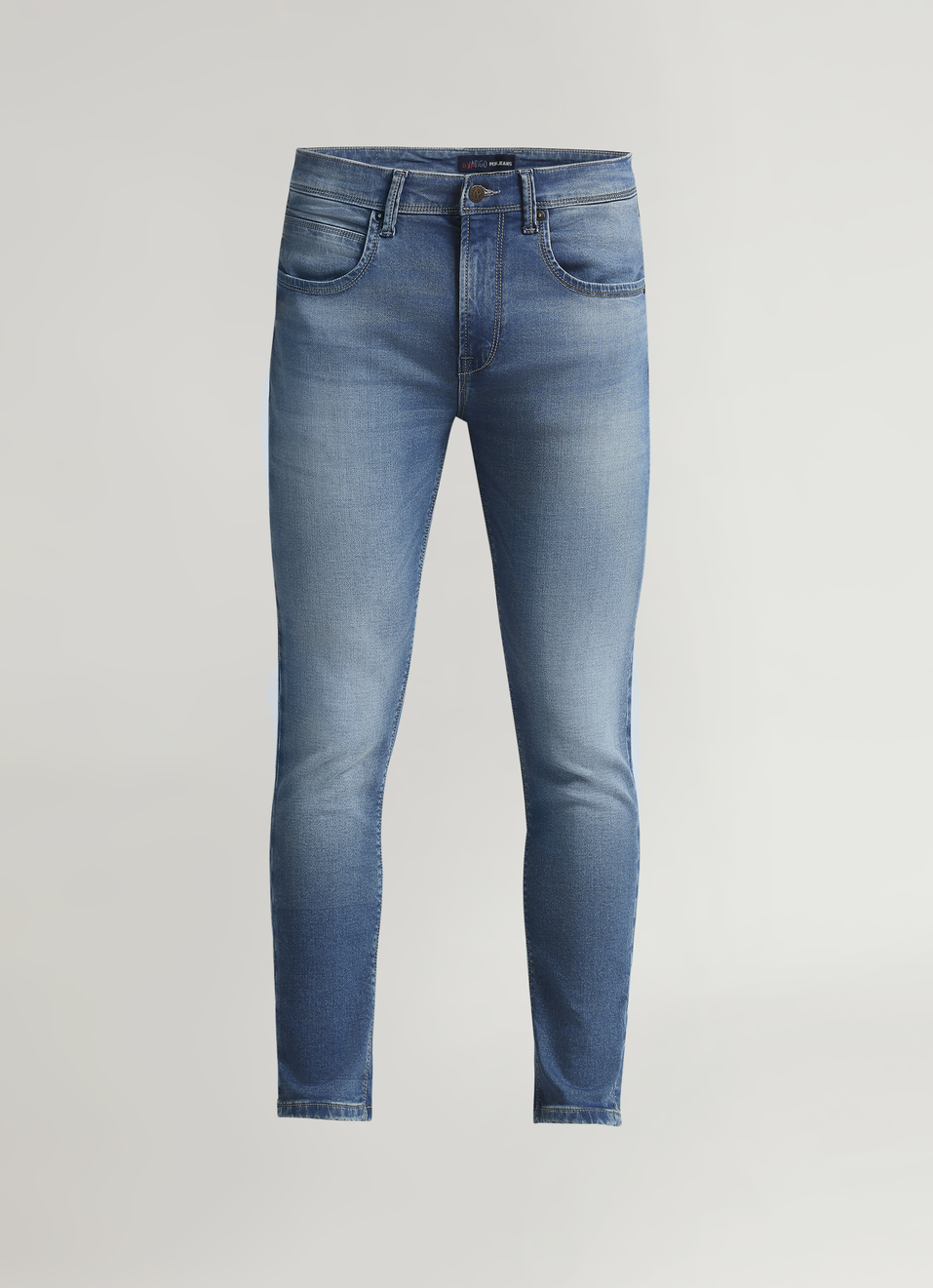 Chinox Light Blue Mid Rise Ankle Gymindigo Jeans, , large image number 6