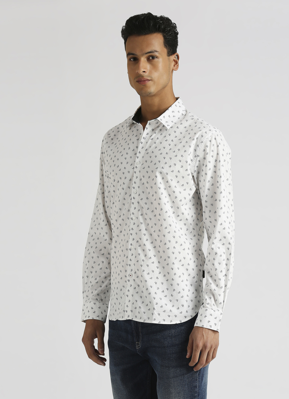 White All Over Print Premium Long Sleeve Shirt, , large image number 3