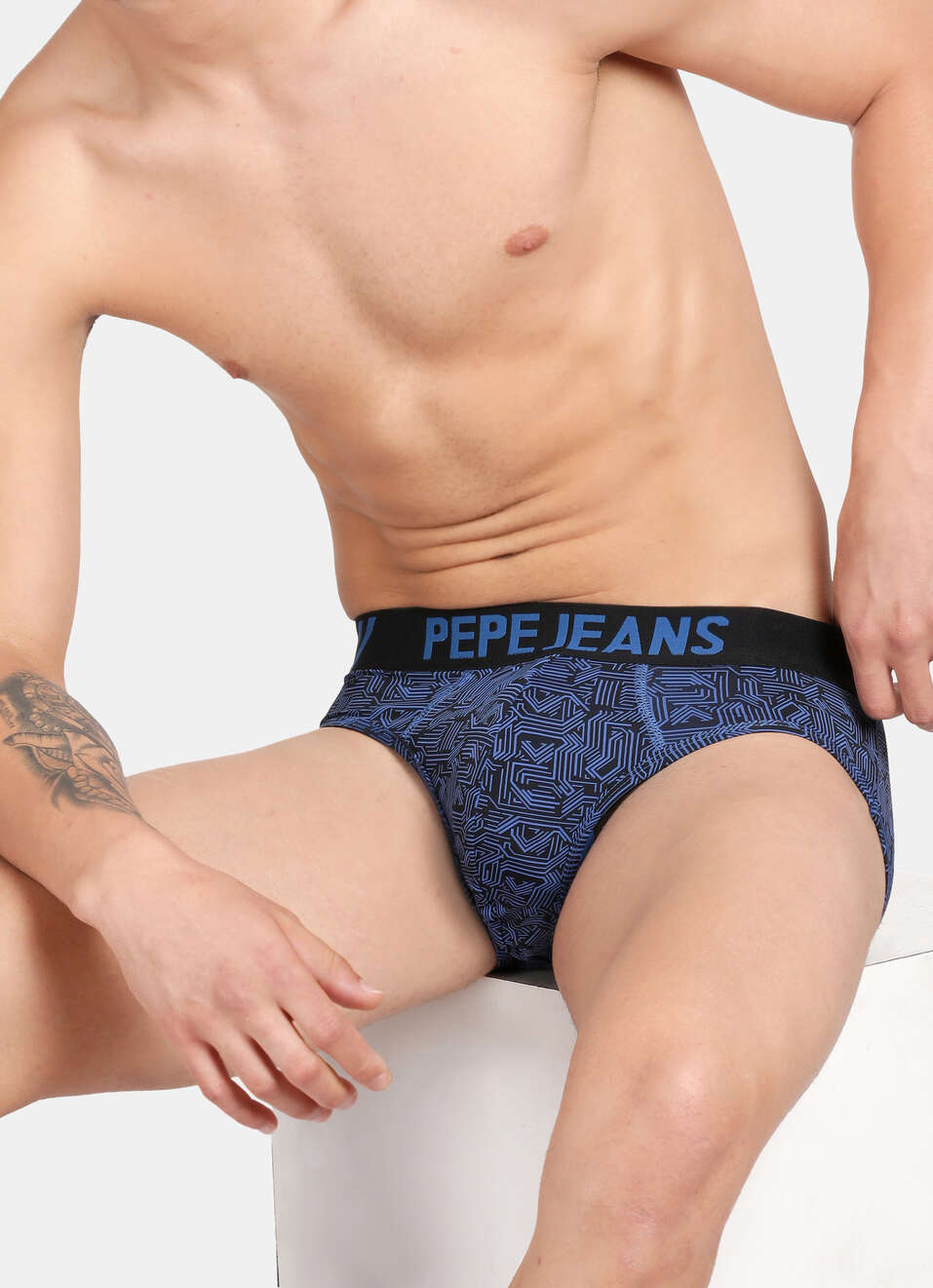 Blue Printed Briefs, , large image number 5