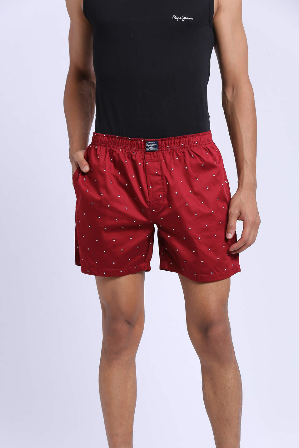 Red Printed Boxers, , large image number 1