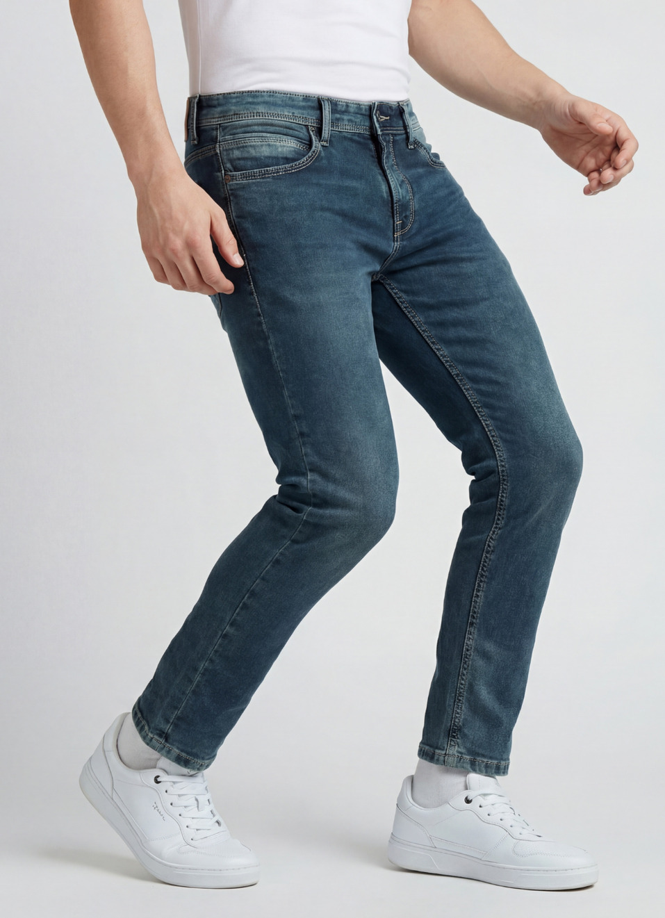 Oliver Blue Mid Rise Gymindigo Ankle Jeans, , large image number 0