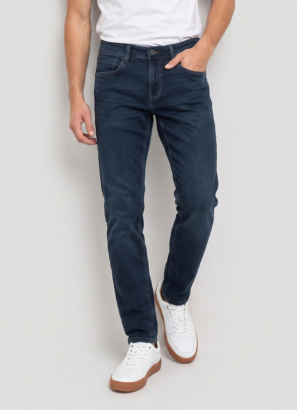 Men Black Stretchable Jeans, , large image number 2