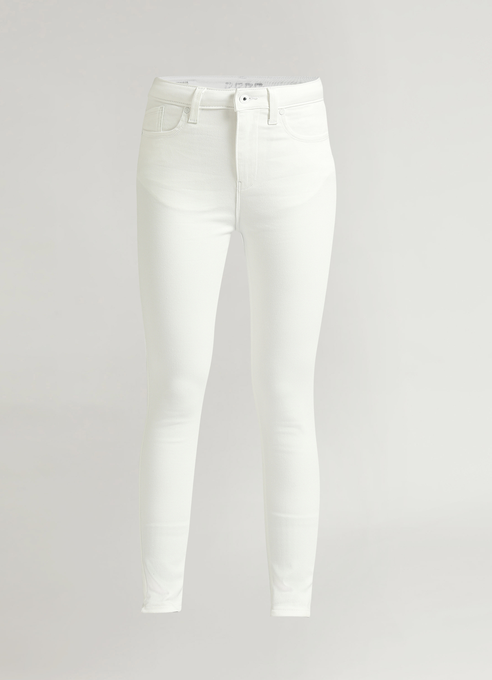 Dion White High Waist Skinny Fit Powerflex Jeans, , large image number 6