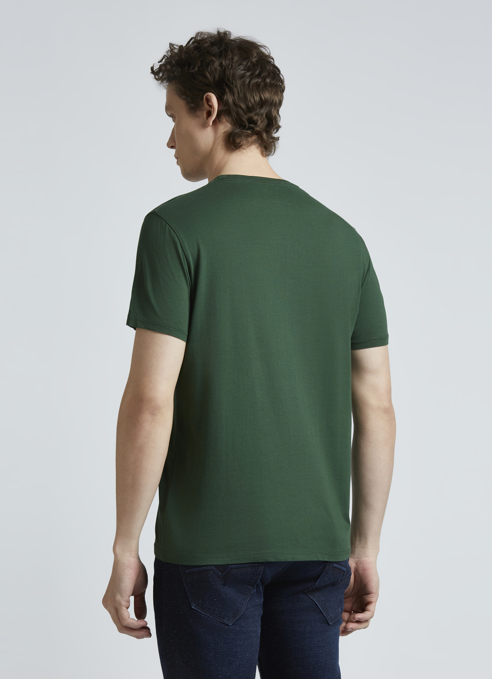 Green Graphic Print Short Sleeve T-shirt, , large image number 2
