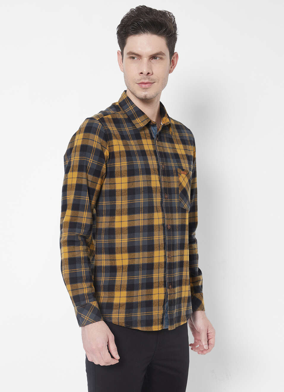 Benji Shiruku Twill Check Shirt, , large image number 6