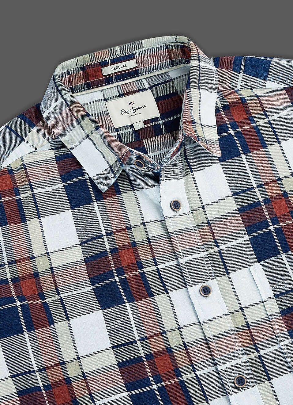 Mens Red Checked Full Sleeves Shirt, , large image number 3