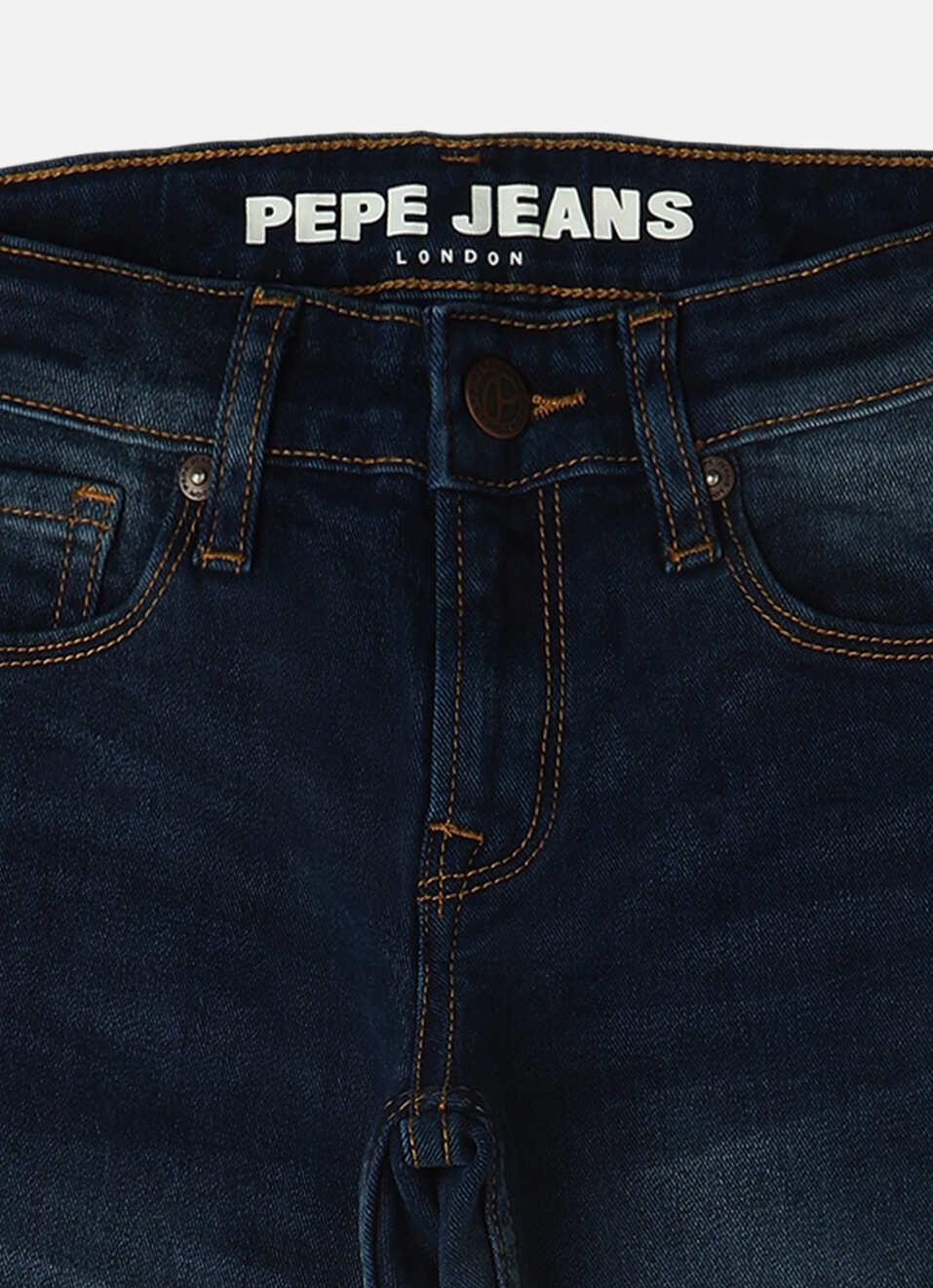 Boys Cash Dark Blue Mid Rise Slim Fit Jeans, , large image number 2