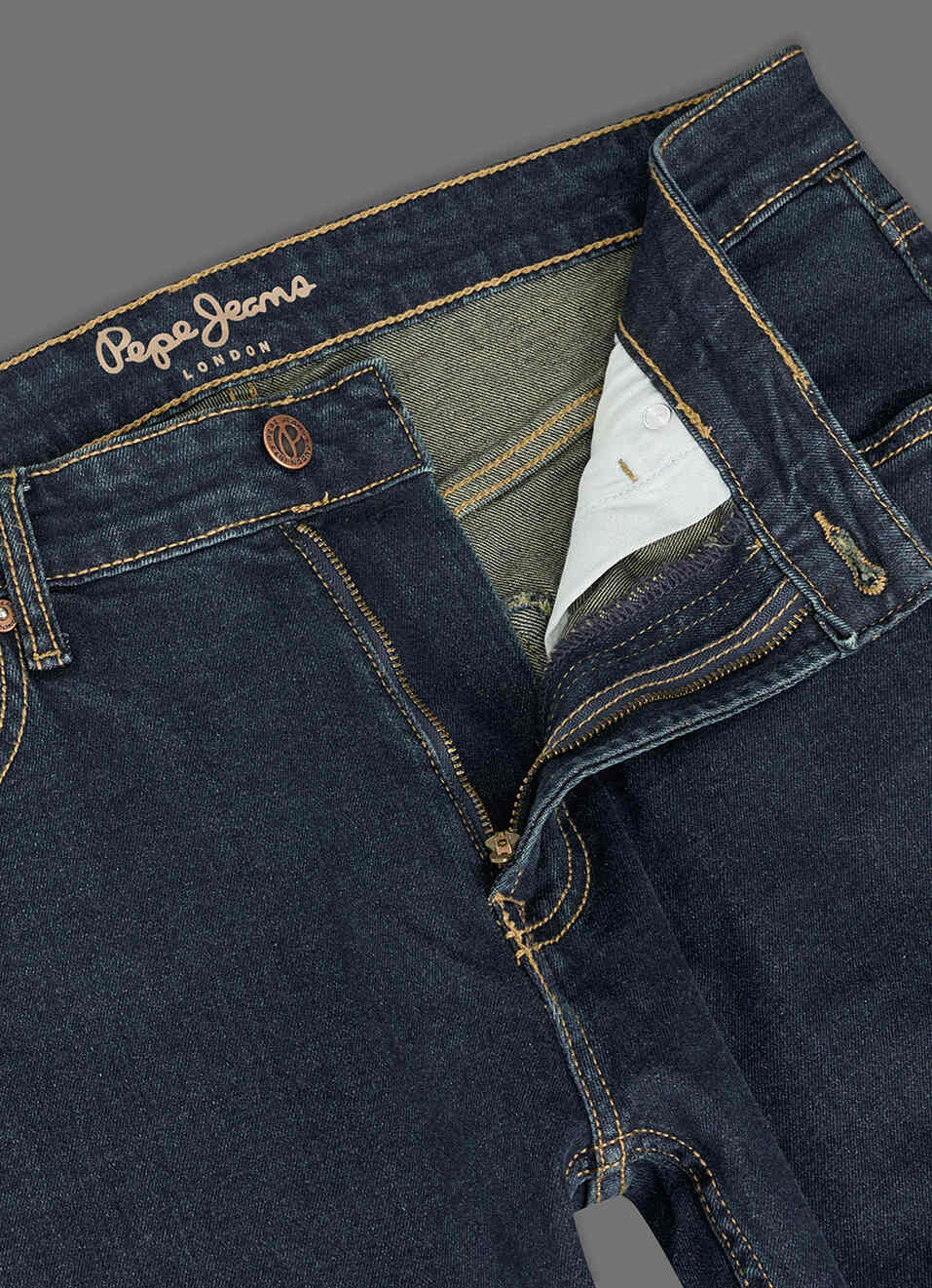 Men Navy Blue Mid Rise Straight Fit Jeans, , large image number 6