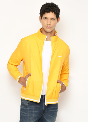 YELLOW LIGHTWEIGHT FULL SLEEVE JACKET