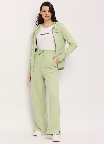 Green Wide Leg Sweatpants