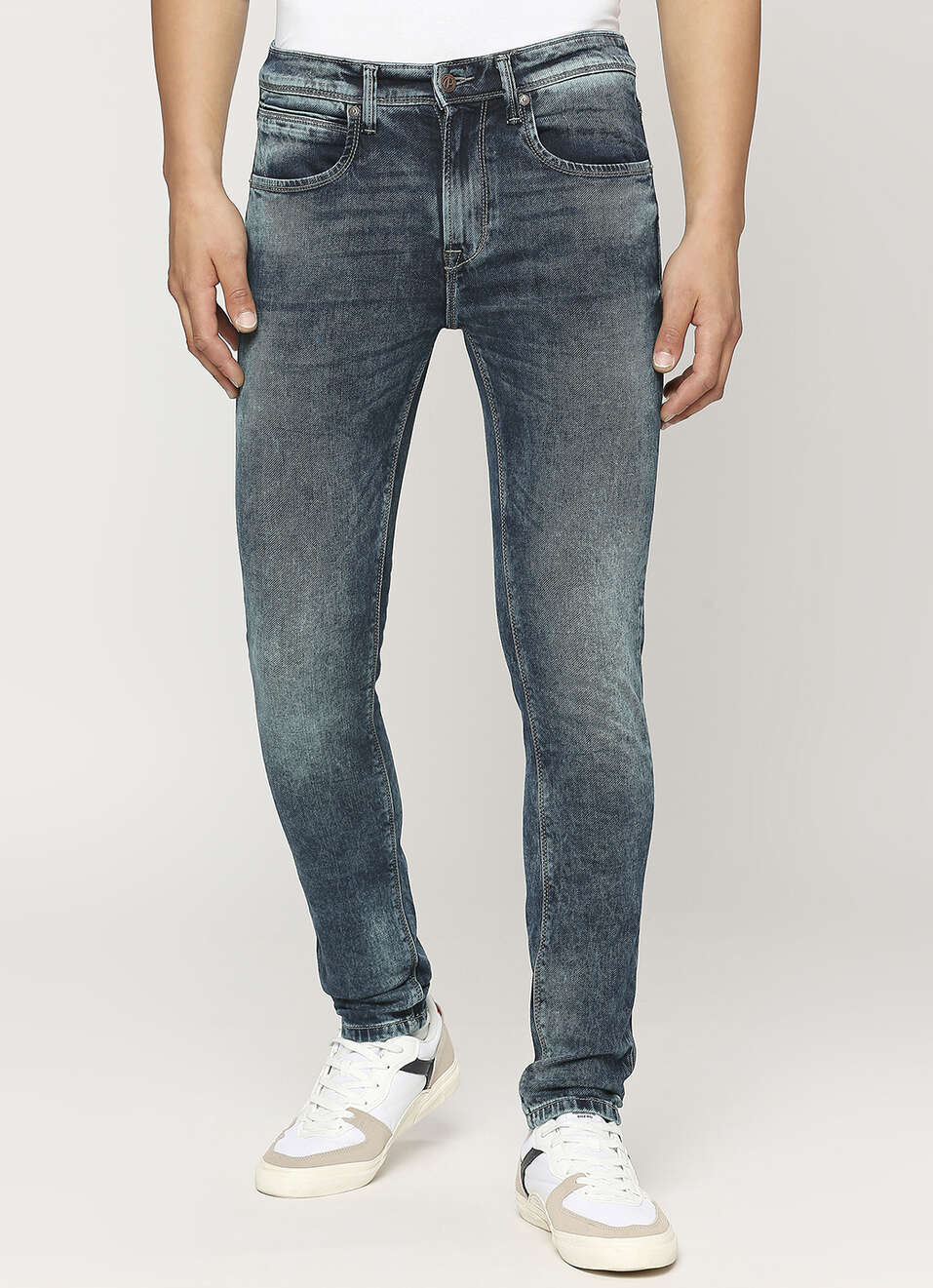 Chinox Blue Mid Rise Skinny Jeans, , large image number 2