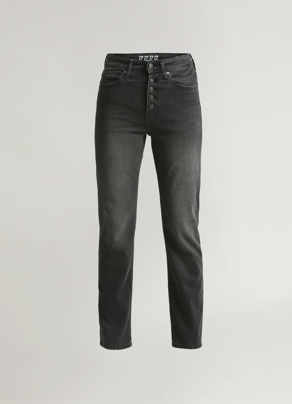 Mary Black High Waist Straight Fit Jeans, , large image number 6