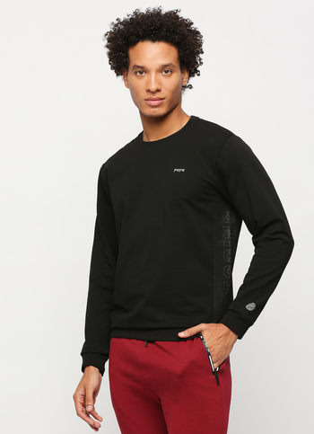 Black Printed Sweatshirt